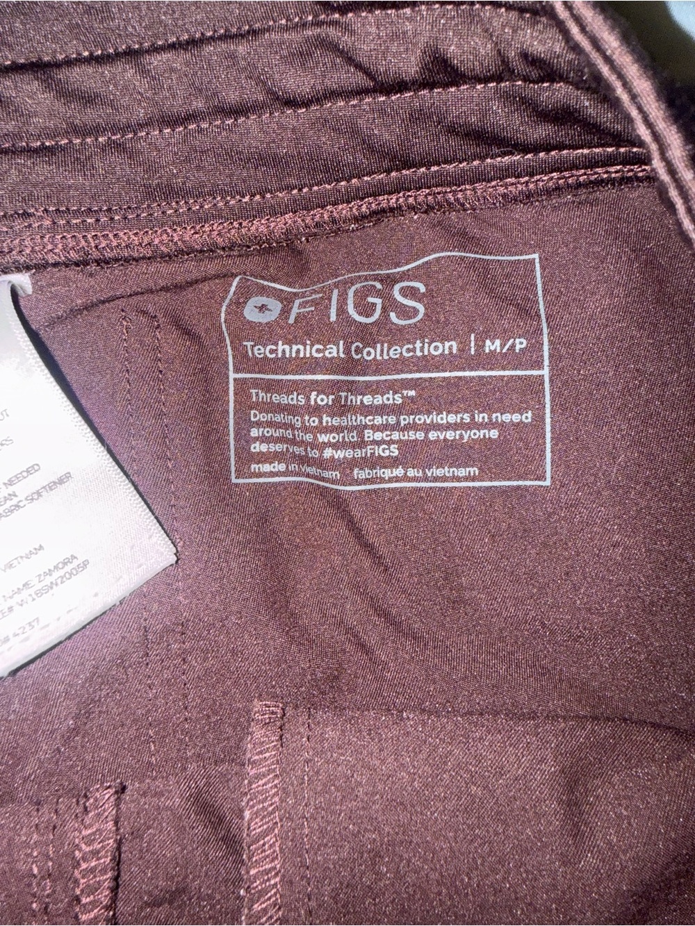 Figs Women's Jeggings in Burgundy